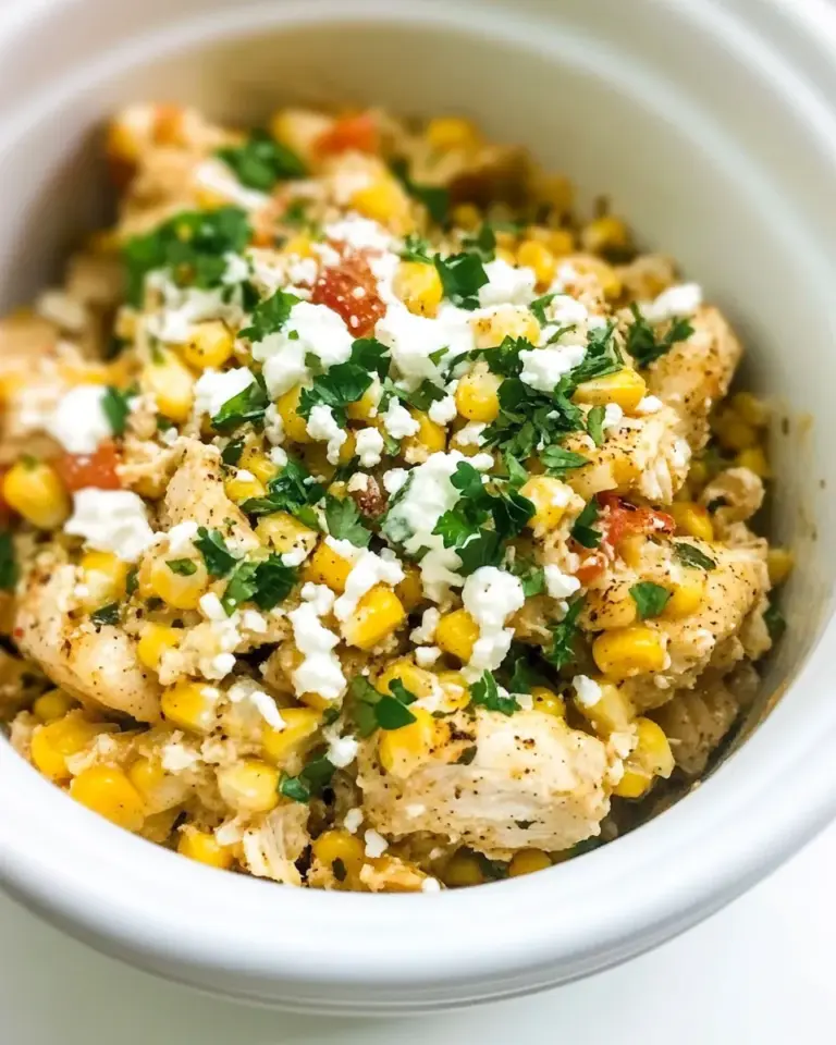 Homemade Crockpot Mexican Street Corn Chicken photo