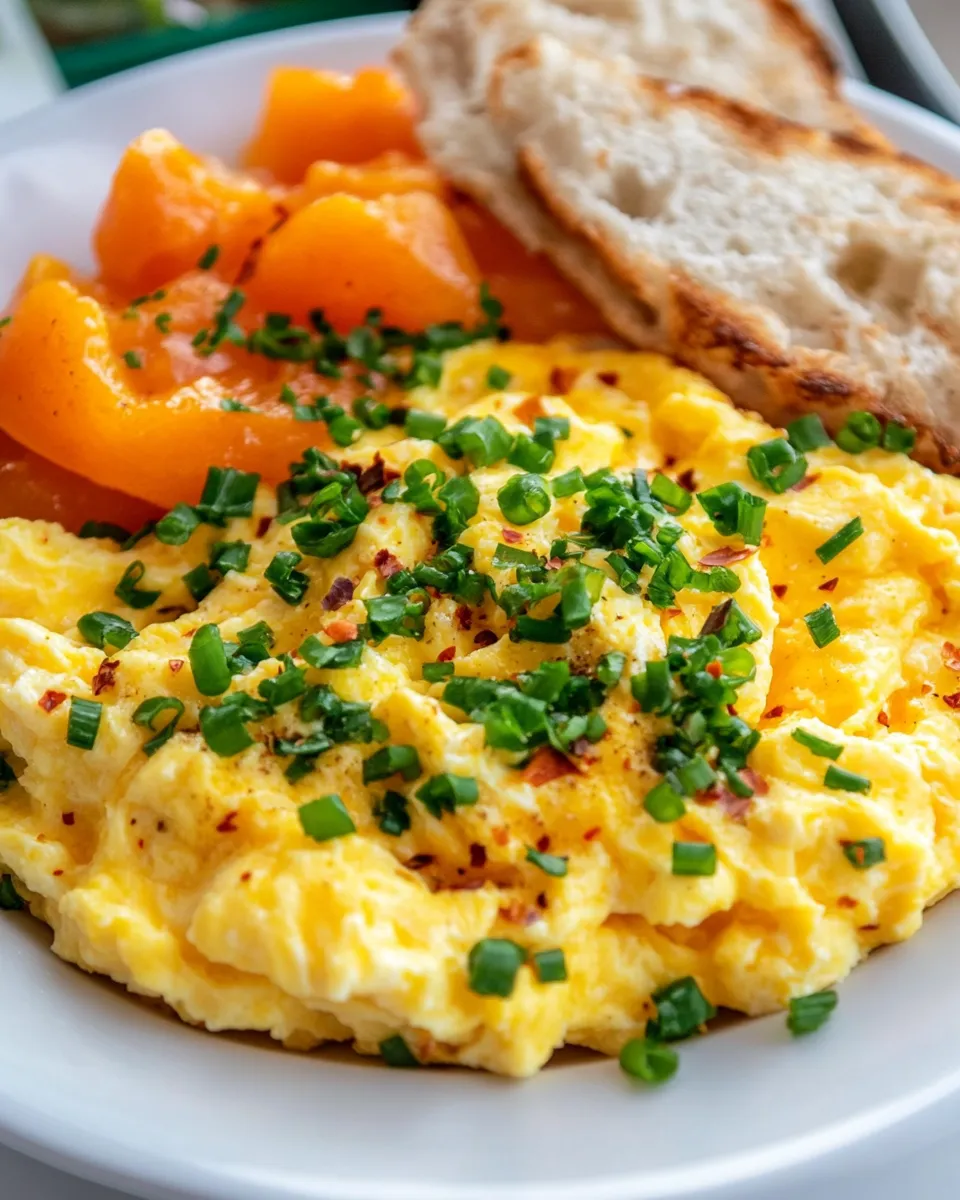 Classic Crockpot Scrambled Eggs dish photo