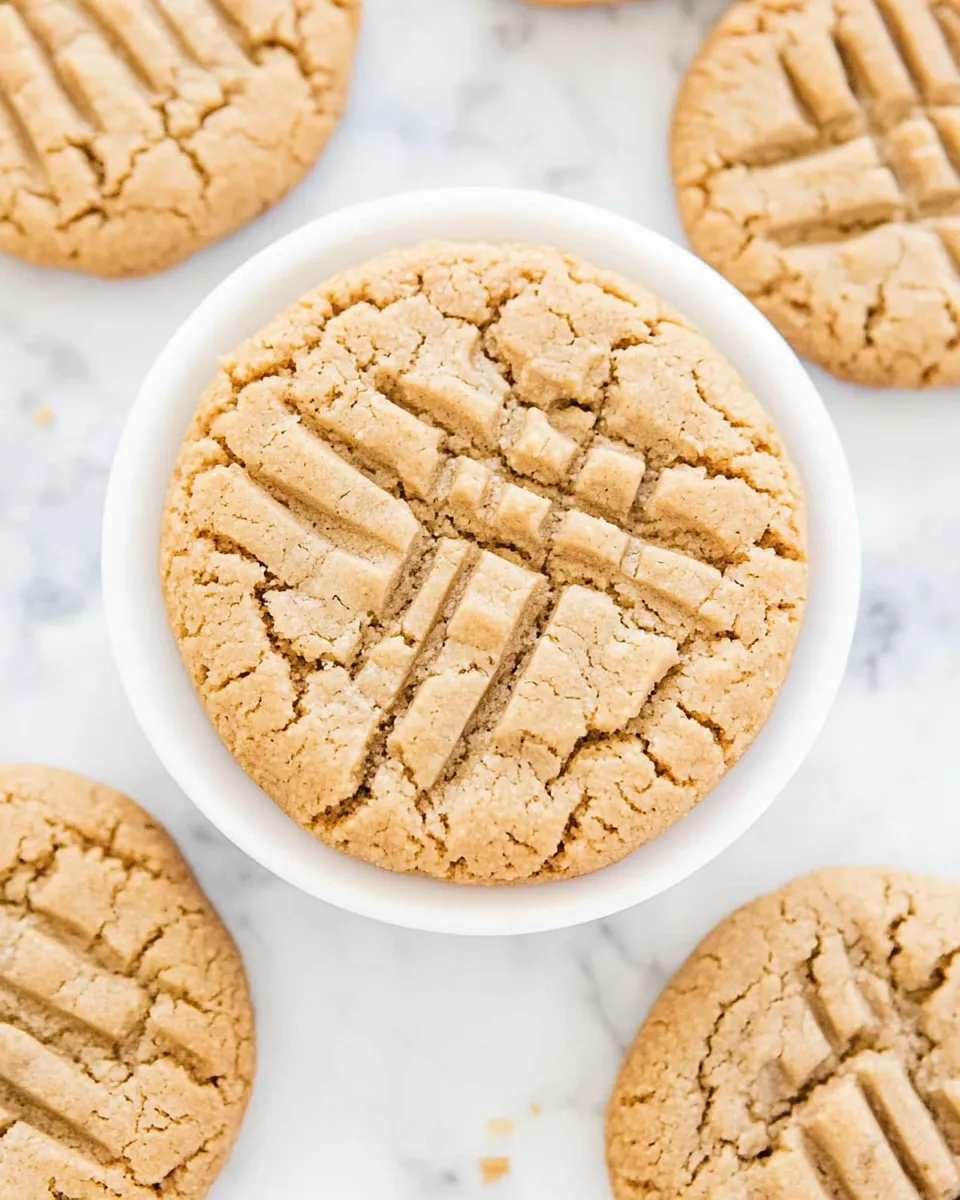Easy Crumbl Ultimate Peanut Butter Cookies: Bakery-Style Indulgence at Home food shot