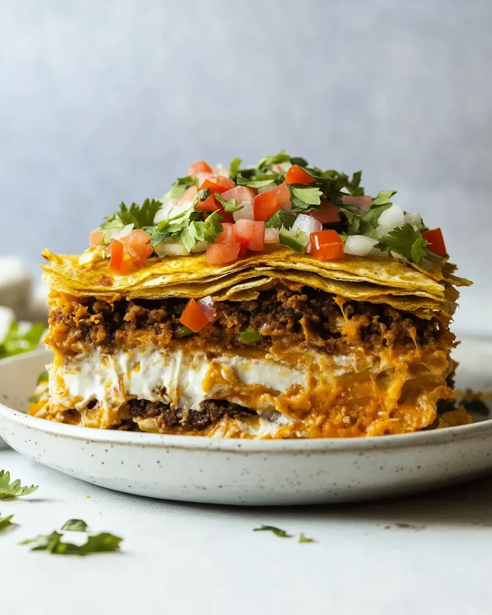 Classic Crunchwrap Casserole (Taco Bell Inspired) recipe image