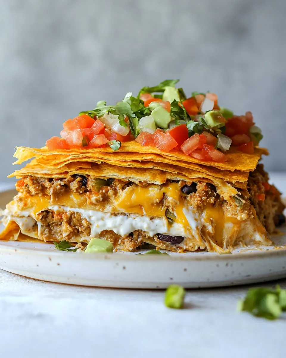 Delicious Crunchwrap Casserole (Taco Bell Inspired) dish photo