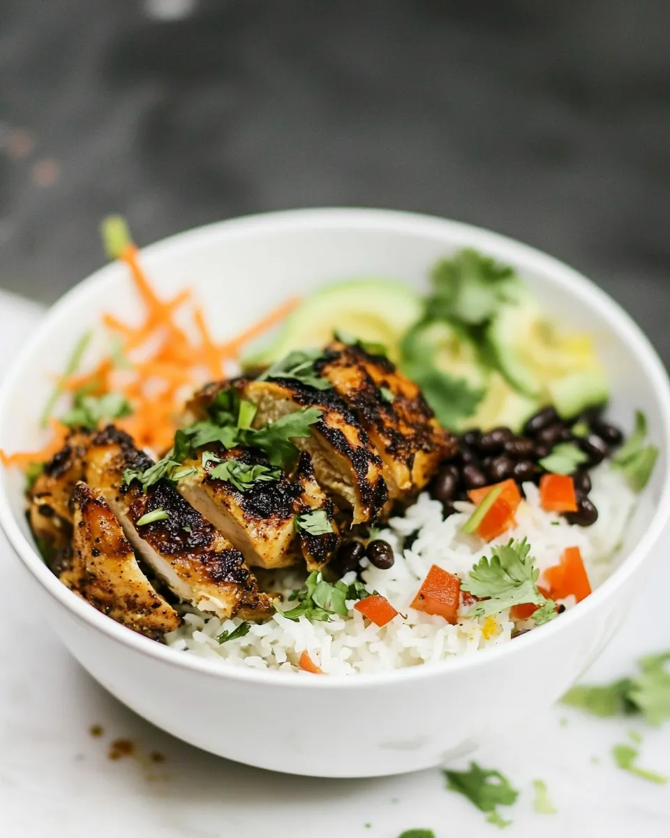 Classic Cuban Black Beans Chicken With Rice dish photo