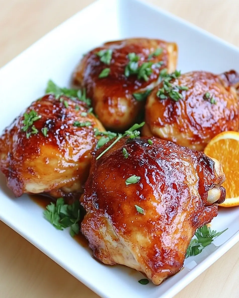 Classic Date Glazed Orange Chicken dish photo