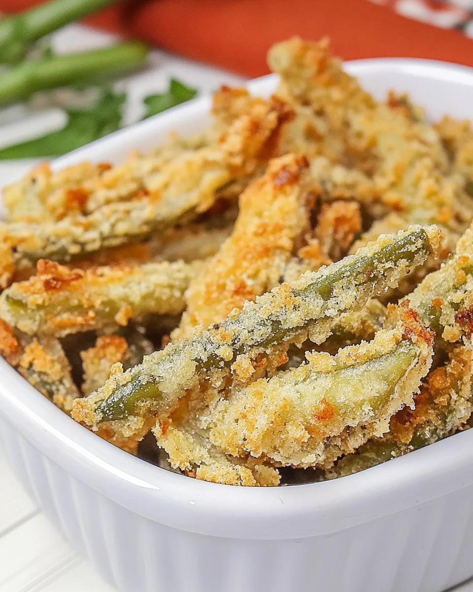 Easy Deep-Fried Green Beans dish photo