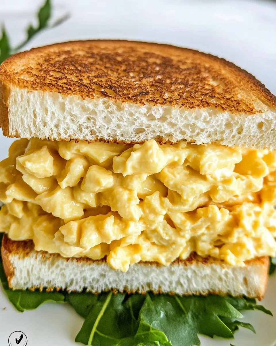 Homemade Deviled Egg Salad Sandwich recipe photo