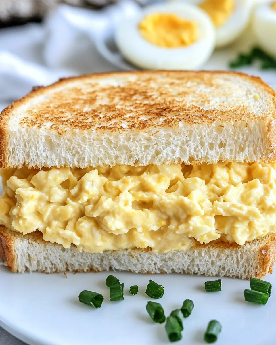 Classic Deviled Egg Salad Sandwich dish photo
