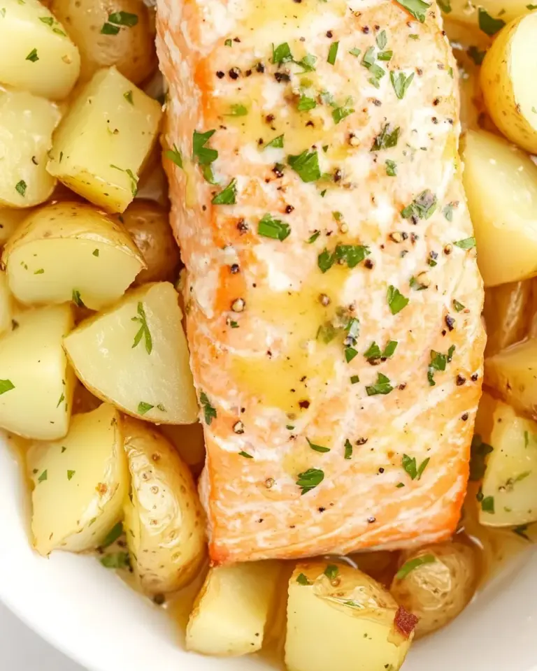 Homemade Dijon Salmon and Potatoes photo