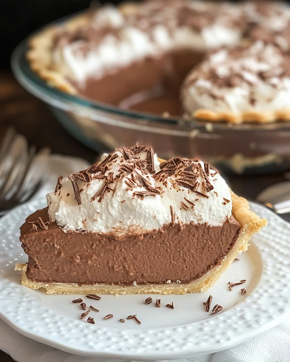 Classic Double Chocolate Pie Recipe image