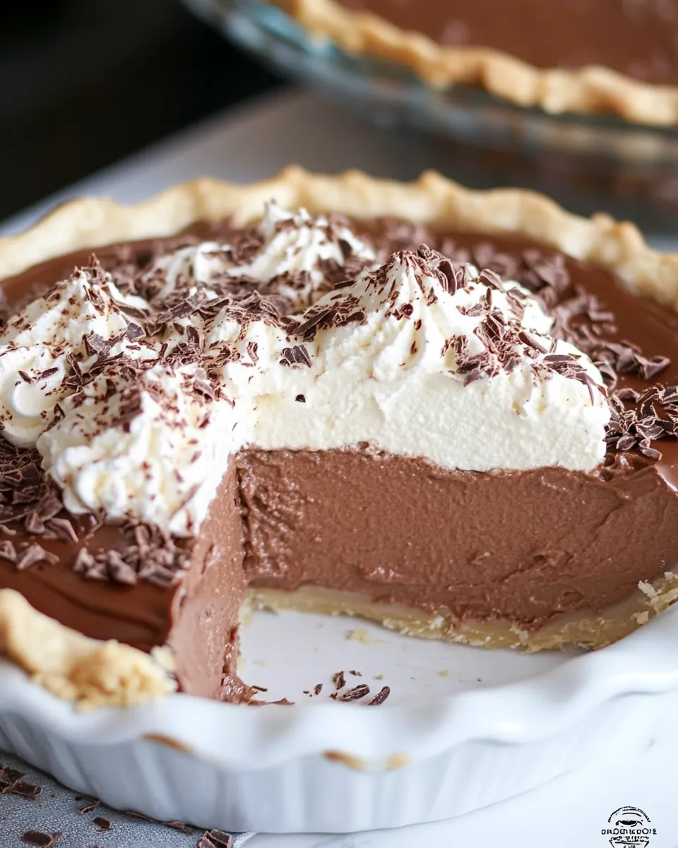 Easy Double Chocolate Pie Recipe recipe photo