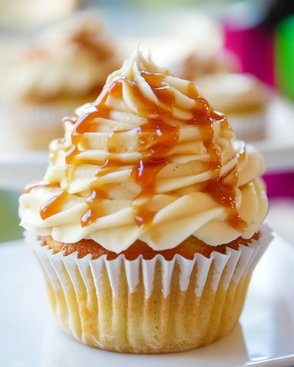 Homemade Dulce de Leche Caramel Cupcakes recipe photo