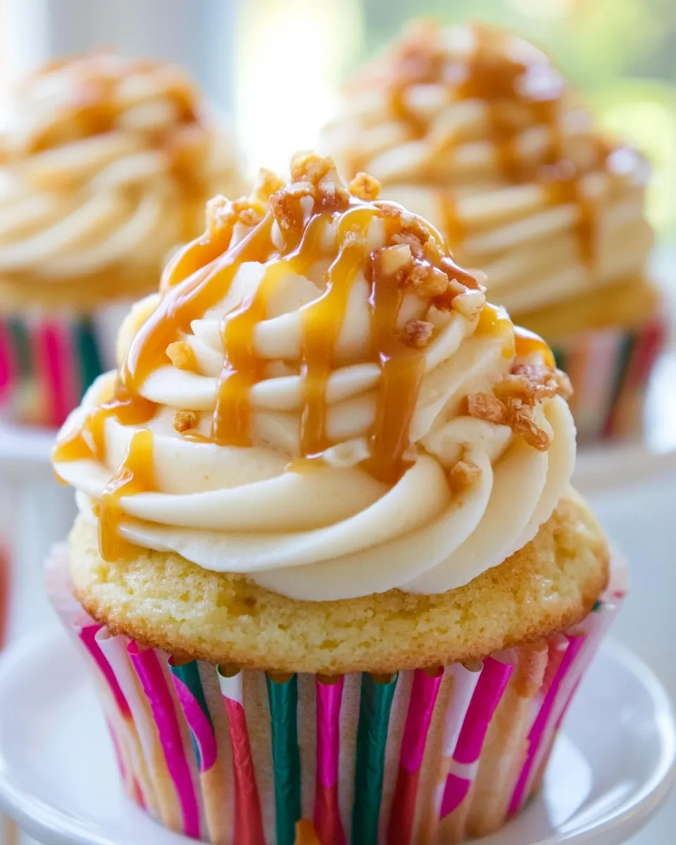 Delicious Dulce de Leche Caramel Cupcakes plate image