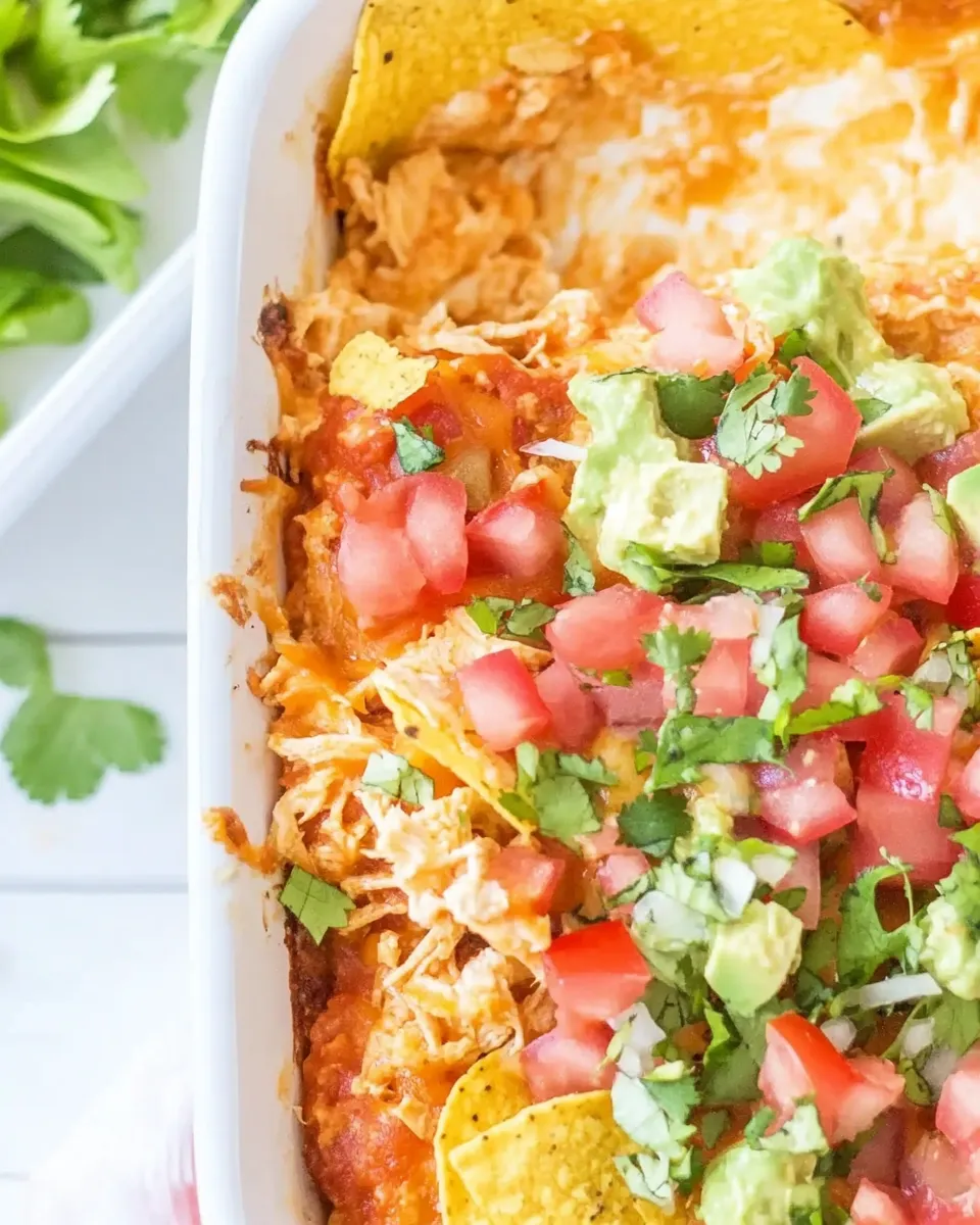 Classic EASY Chicken Taco Casserole image