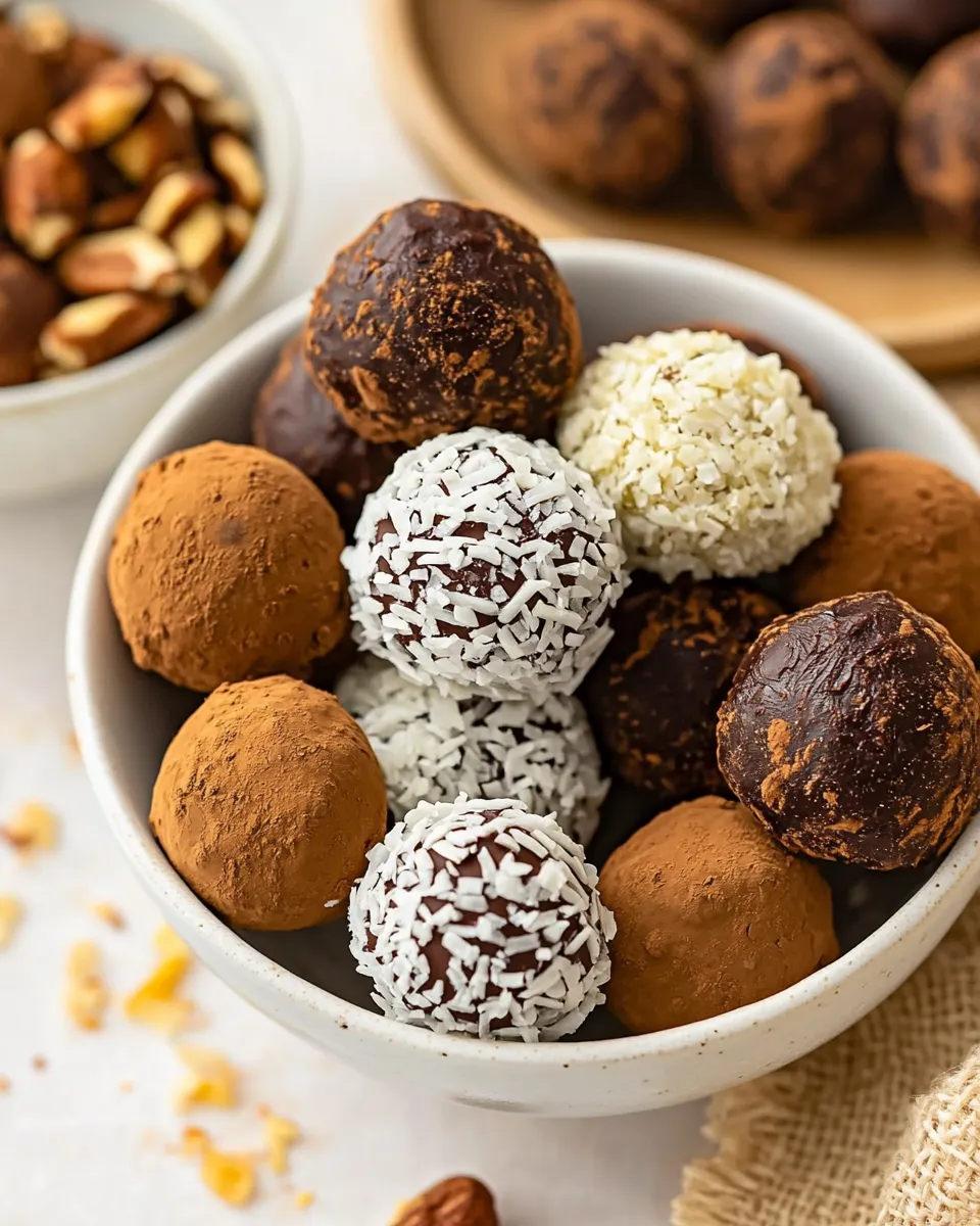 Classic Easy 3-Ingredient Chocolate Truffles (Made with Dates!) image