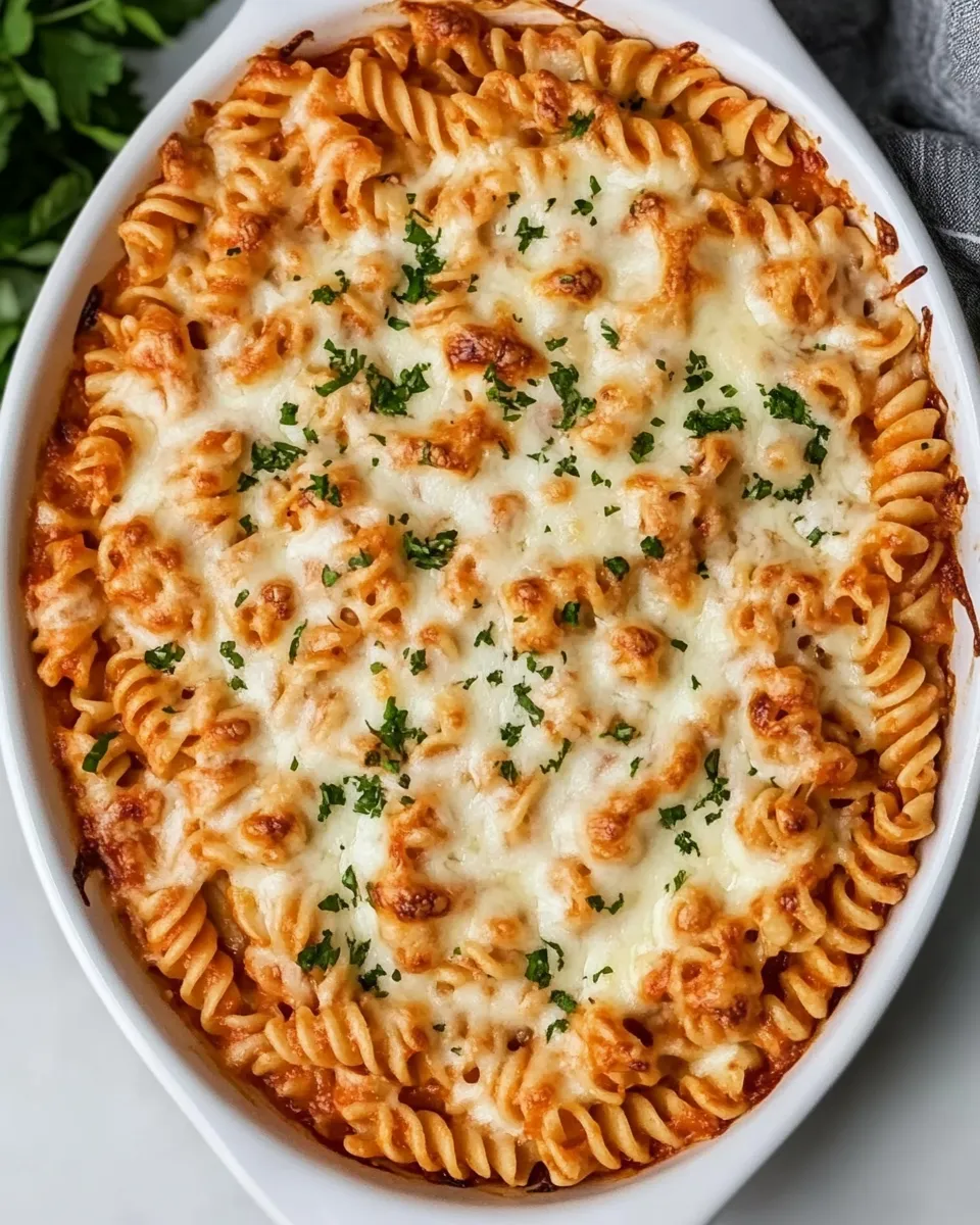 Classic Easy Baked Rotini dish photo
