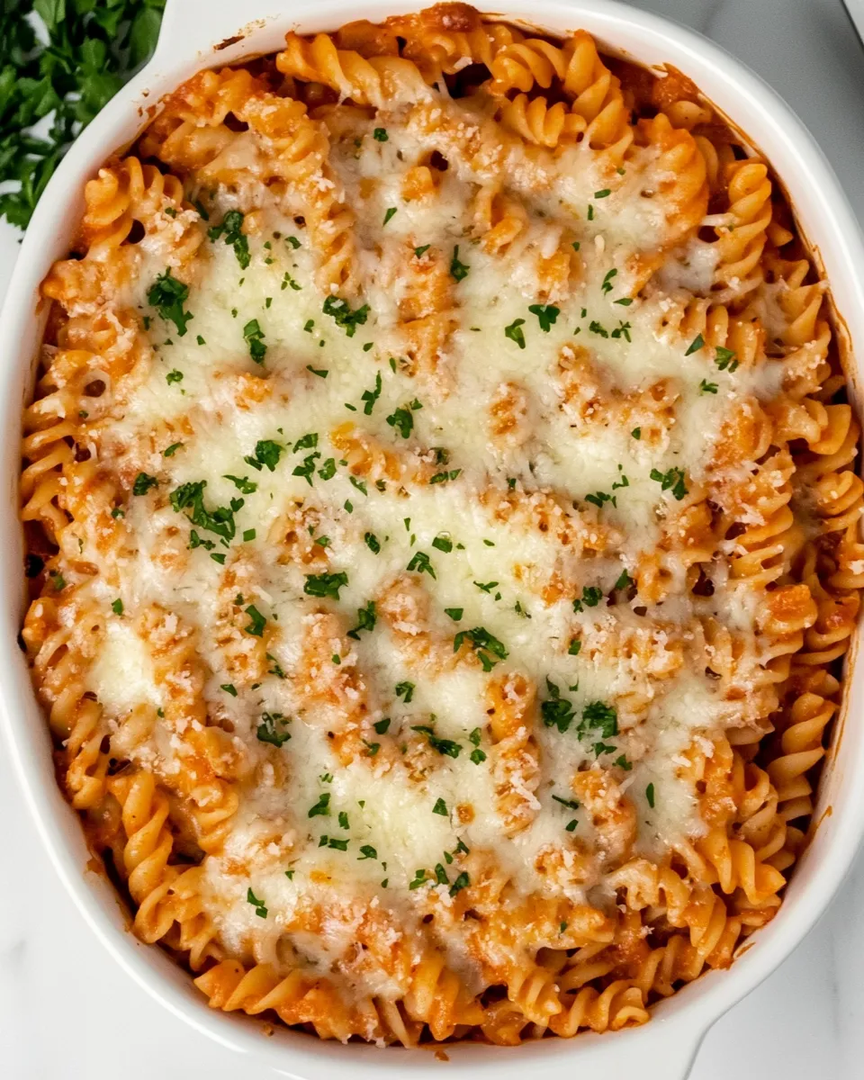 Quick Easy Baked Rotini food shot