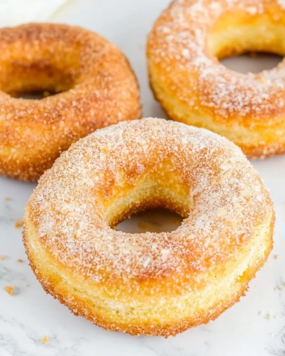 Quick Easy Biscuit Donuts (In The Air Fryer) food shot