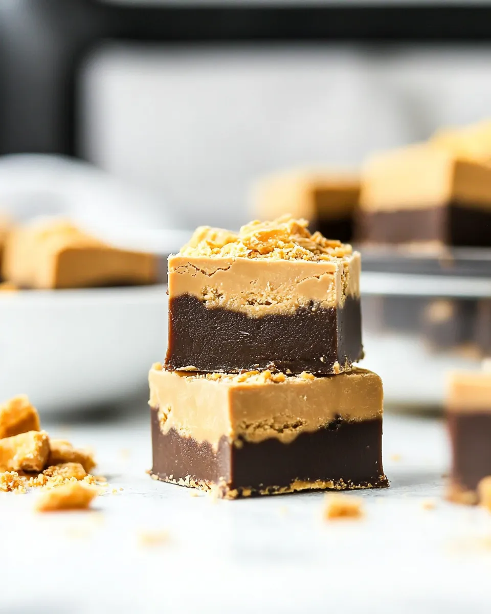 Classic Easy Butterfinger Fudge image