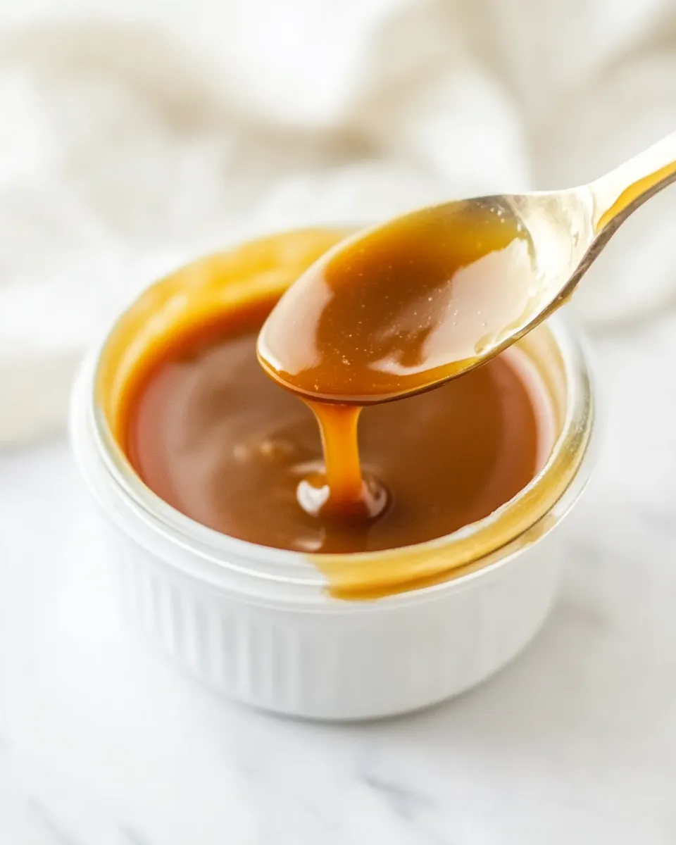 Quick Easy Butterscotch Sauce shot