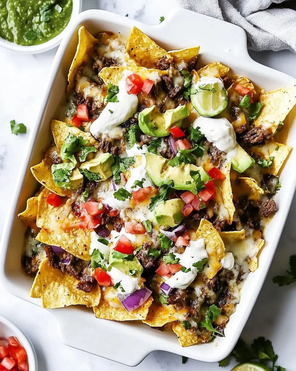 Homemade Easy Carne Asada Nachos photo