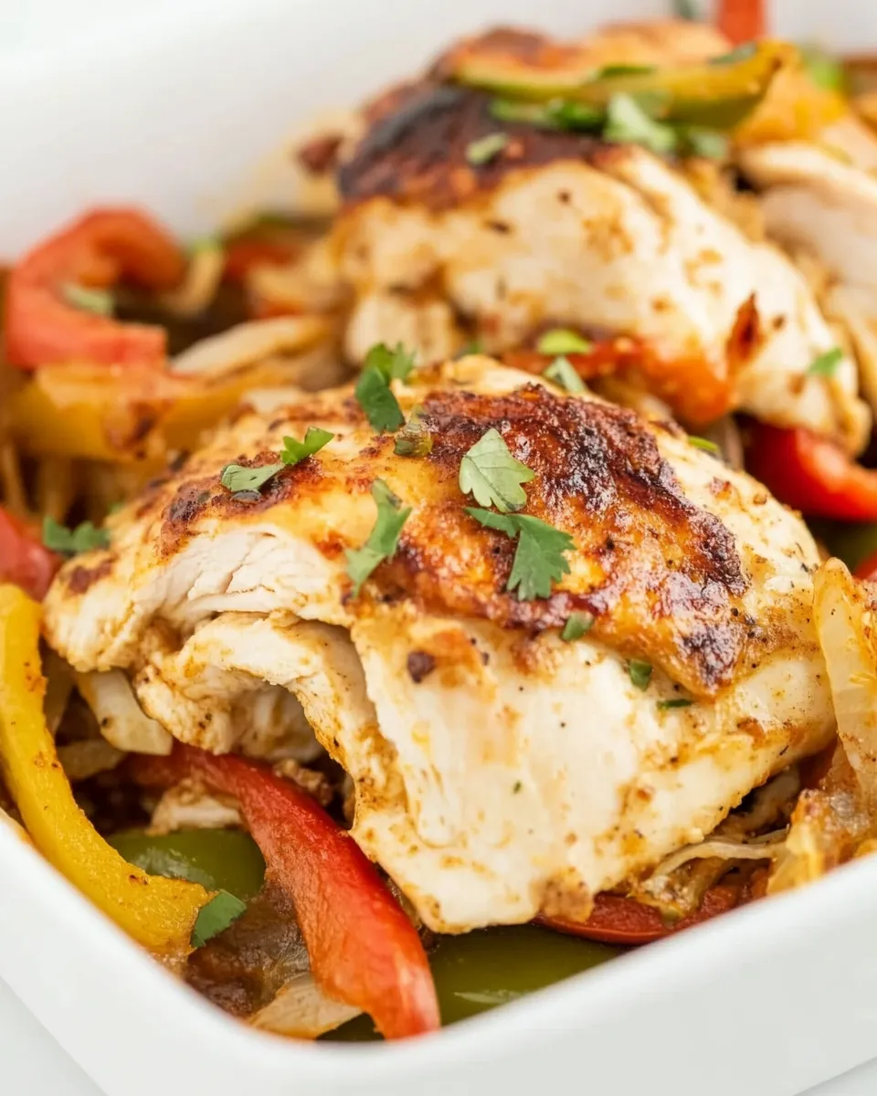 Homemade Easy Cheesy Baked Fajita Chicken photo