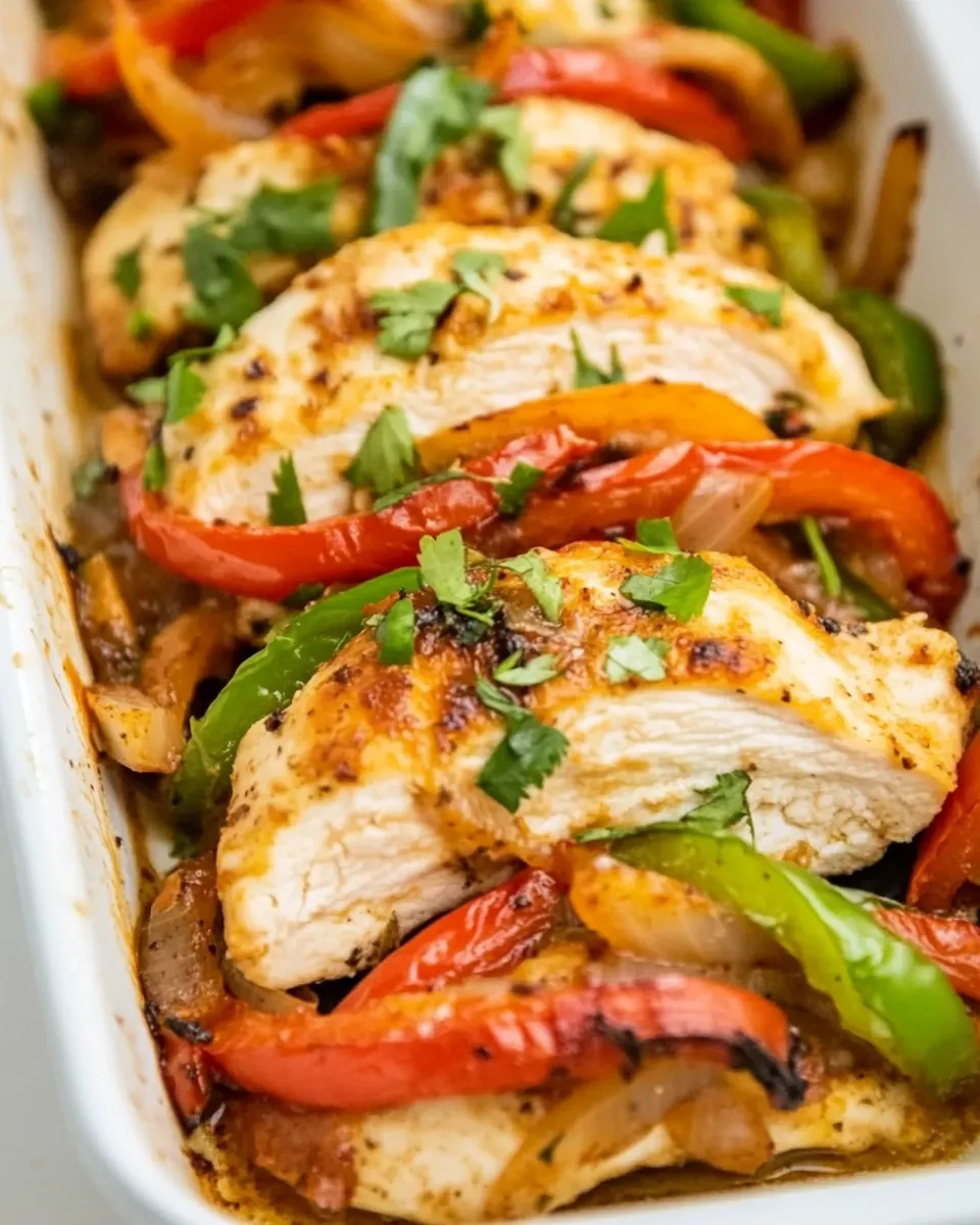 Classic Easy Cheesy Baked Fajita Chicken image