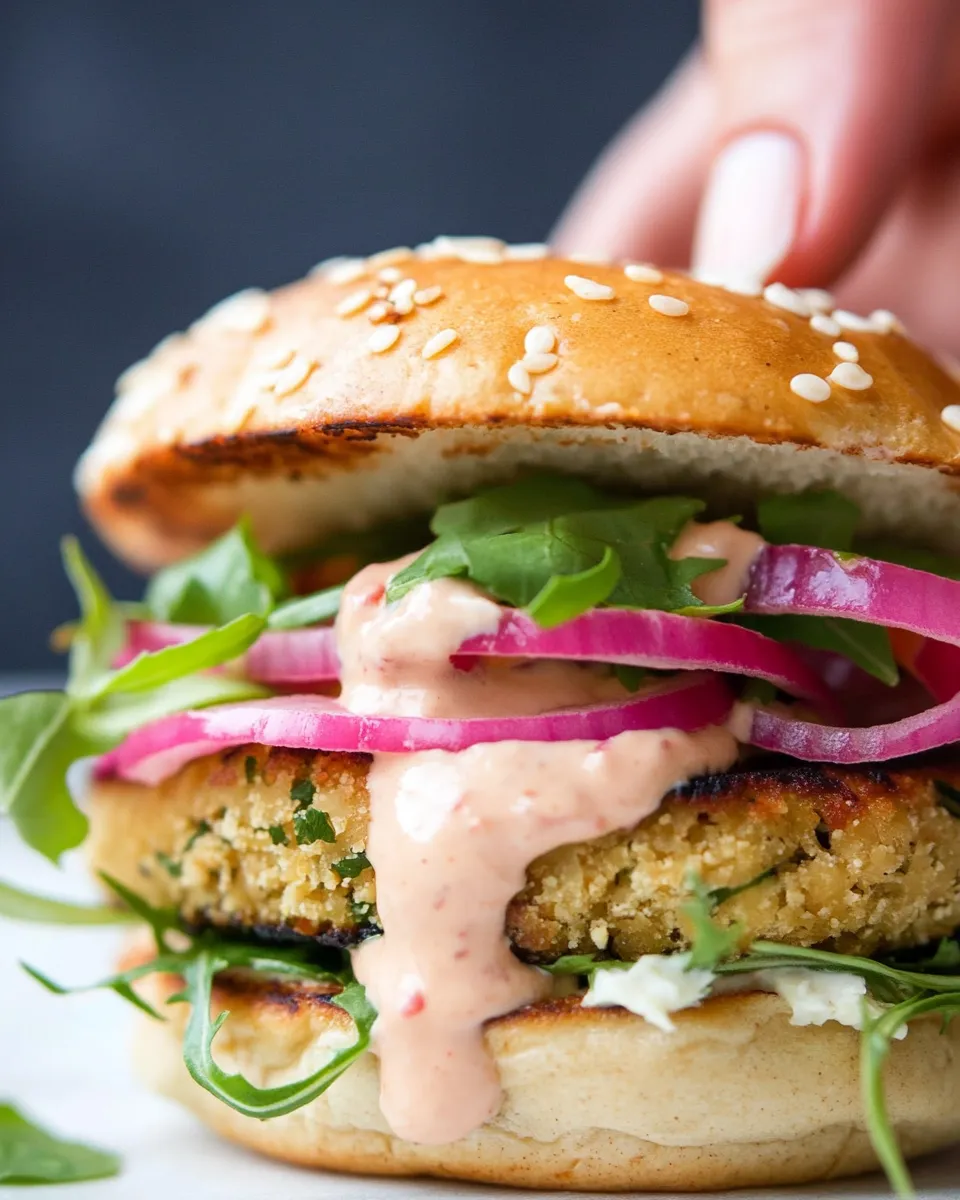 Homemade Easy Chickpea Veggie Burger Recipe (No Food Processor) photo