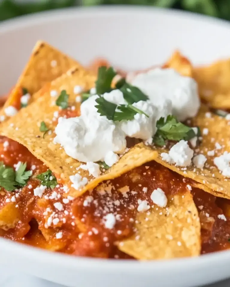 Homemade Easy Chilaquiles Recipe with Tortilla Chips recipe photo