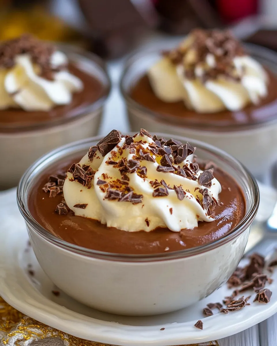 Homemade Easy Chocolate Pudding for Two photo