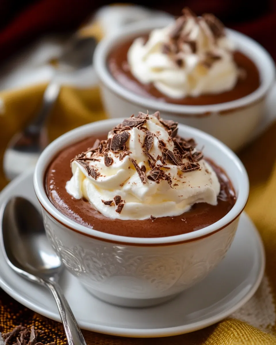 Classic Easy Chocolate Pudding for Two image