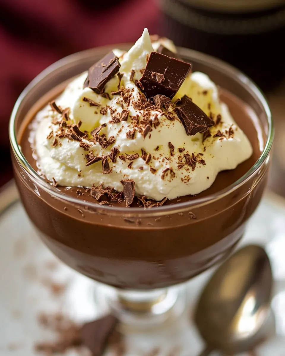 Quick Easy Chocolate Pudding for Two dish photo