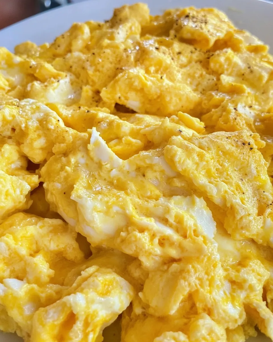 Classic Easy Griddled Scrambled Eggs (Large Batch on Flatrock) image