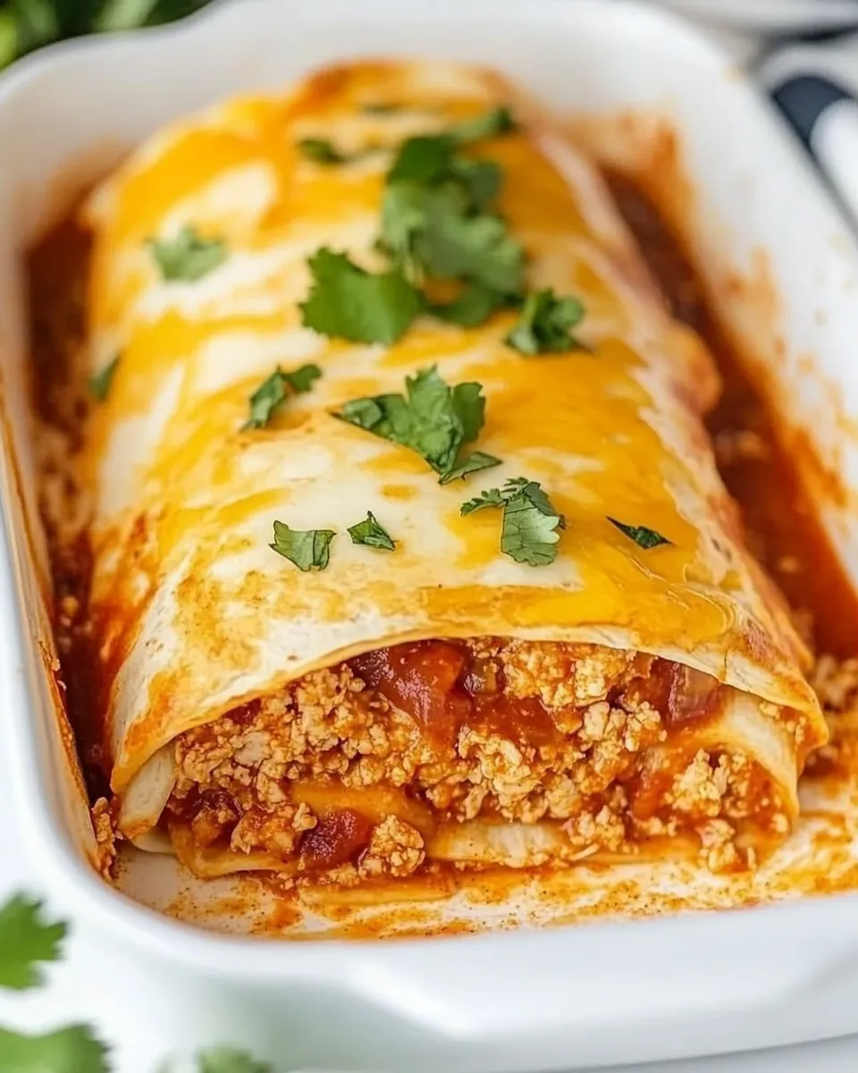 Homemade Easy Ground Turkey Enchiladas recipe photo