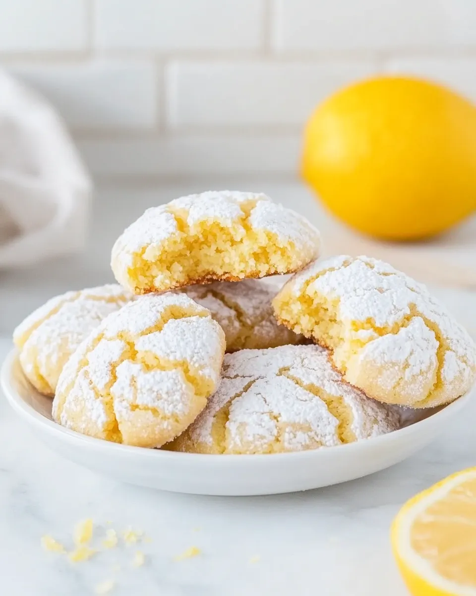 Delicious Easy Lemon Crinkle Cookies dish photo