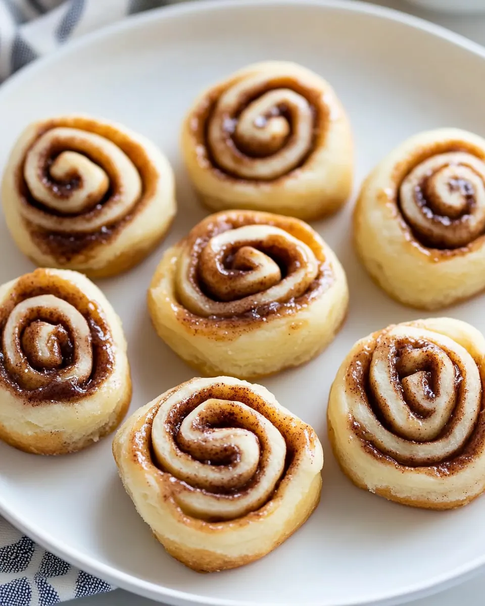 Quick Easy Mini Cinnamon Rolls plate image