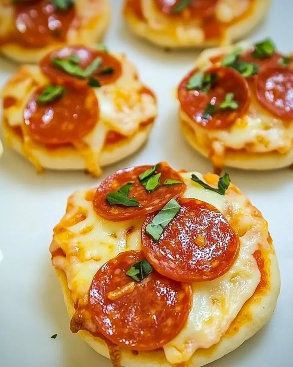 Classic Easy Mini Pepperoni Pizzas image