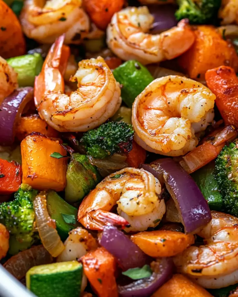 Homemade Easy One Pan Roasted Shrimp and Veggies photo