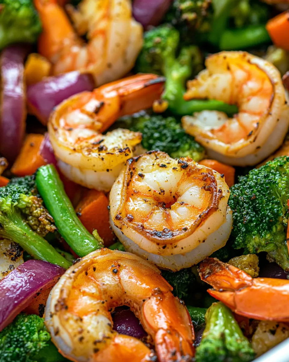 Classic Easy One Pan Roasted Shrimp and Veggies dish photo