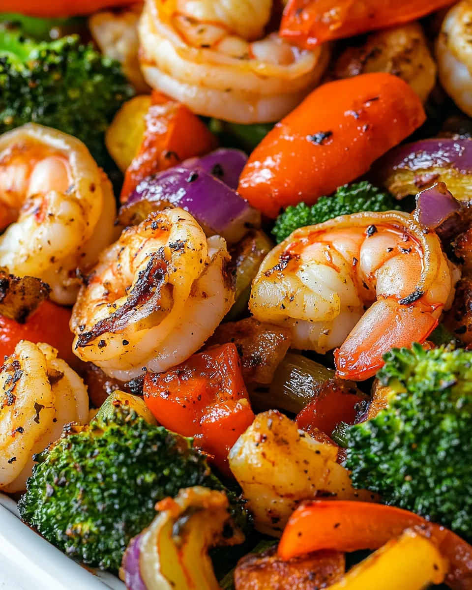 Quick Easy One Pan Roasted Shrimp and Veggies recipe image