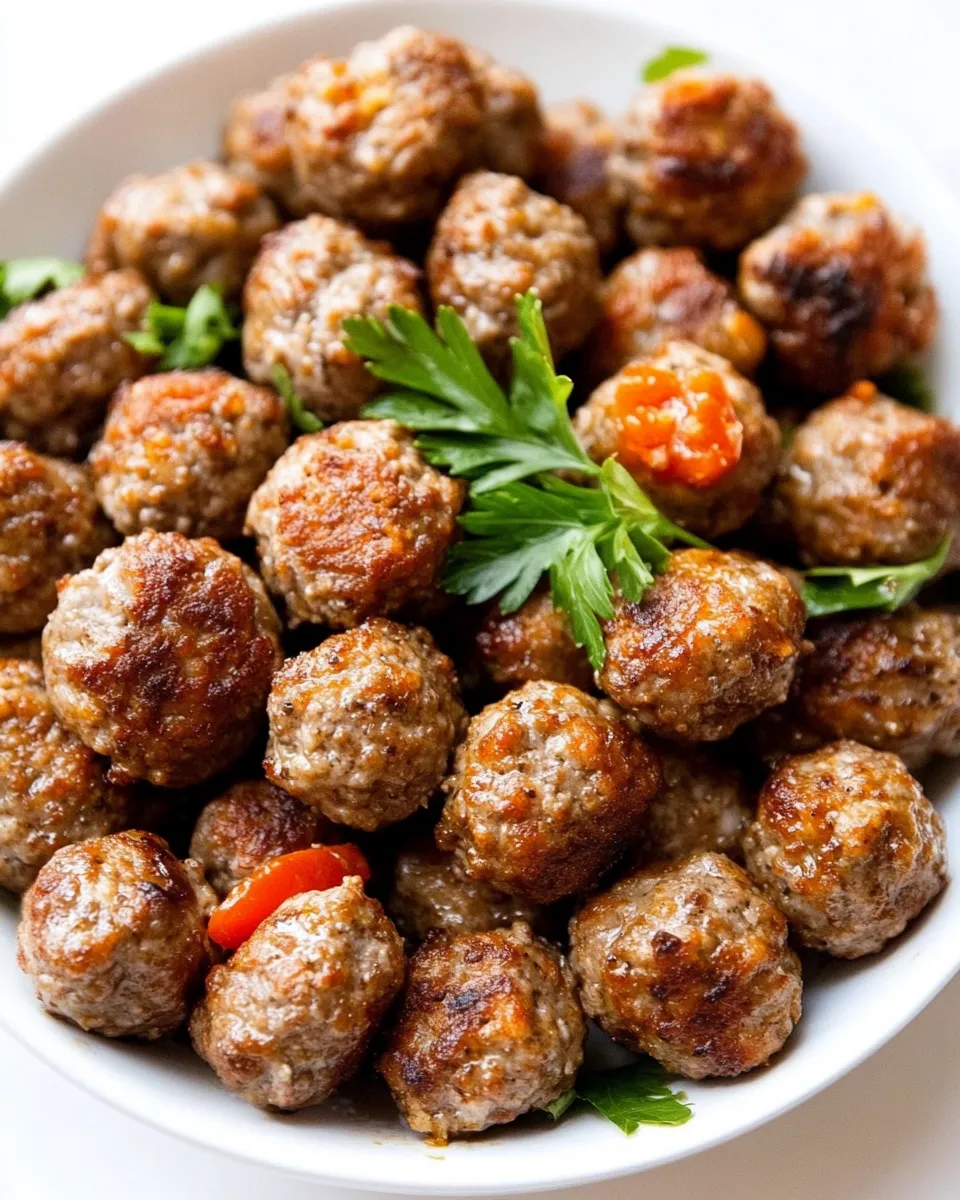 Quick Easy Oven Baked Meatballs shot