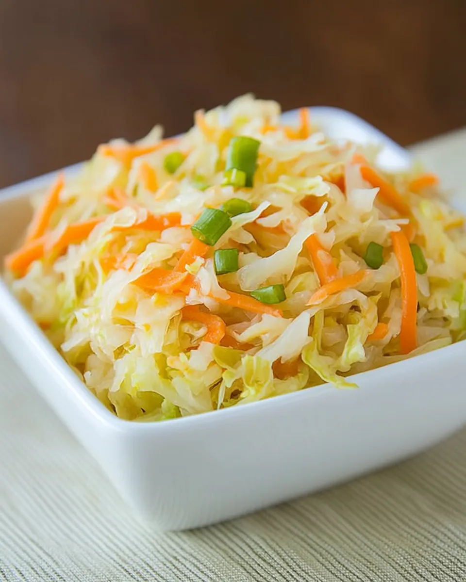 Quick Easy Overnight Sauerkraut Recipe food shot