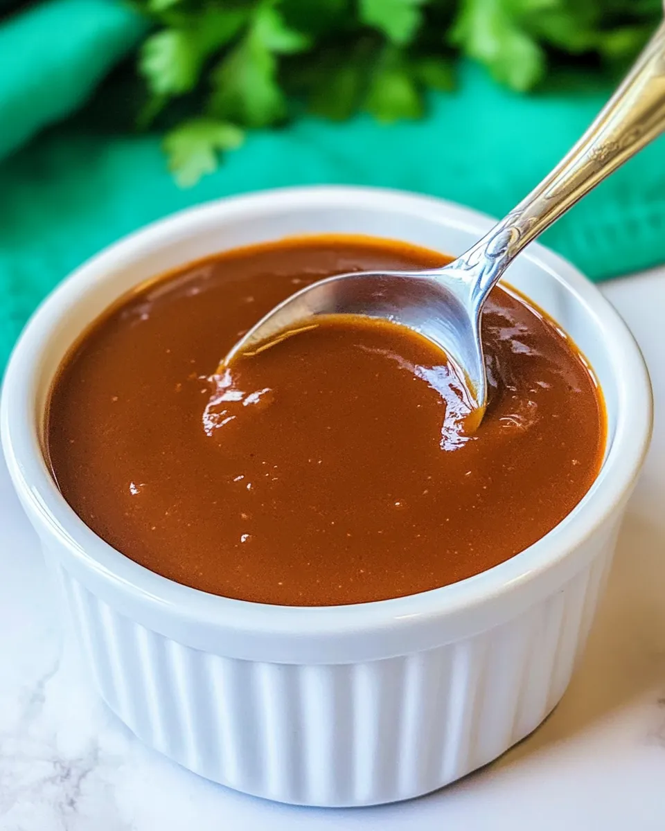 Quick Easy Red Enchilada Sauce shot