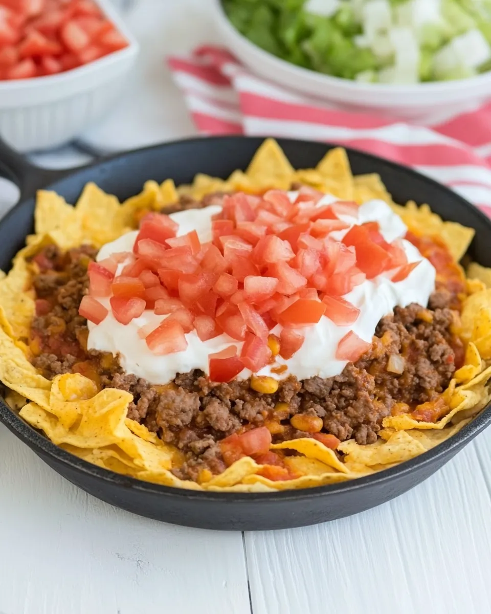 Classic Easy Retro Skillet Taco Pie image