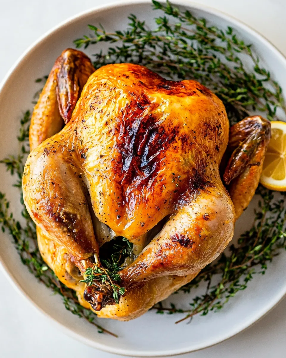 Delicious Easy Roast Chicken (Lemon & Herb) food shot