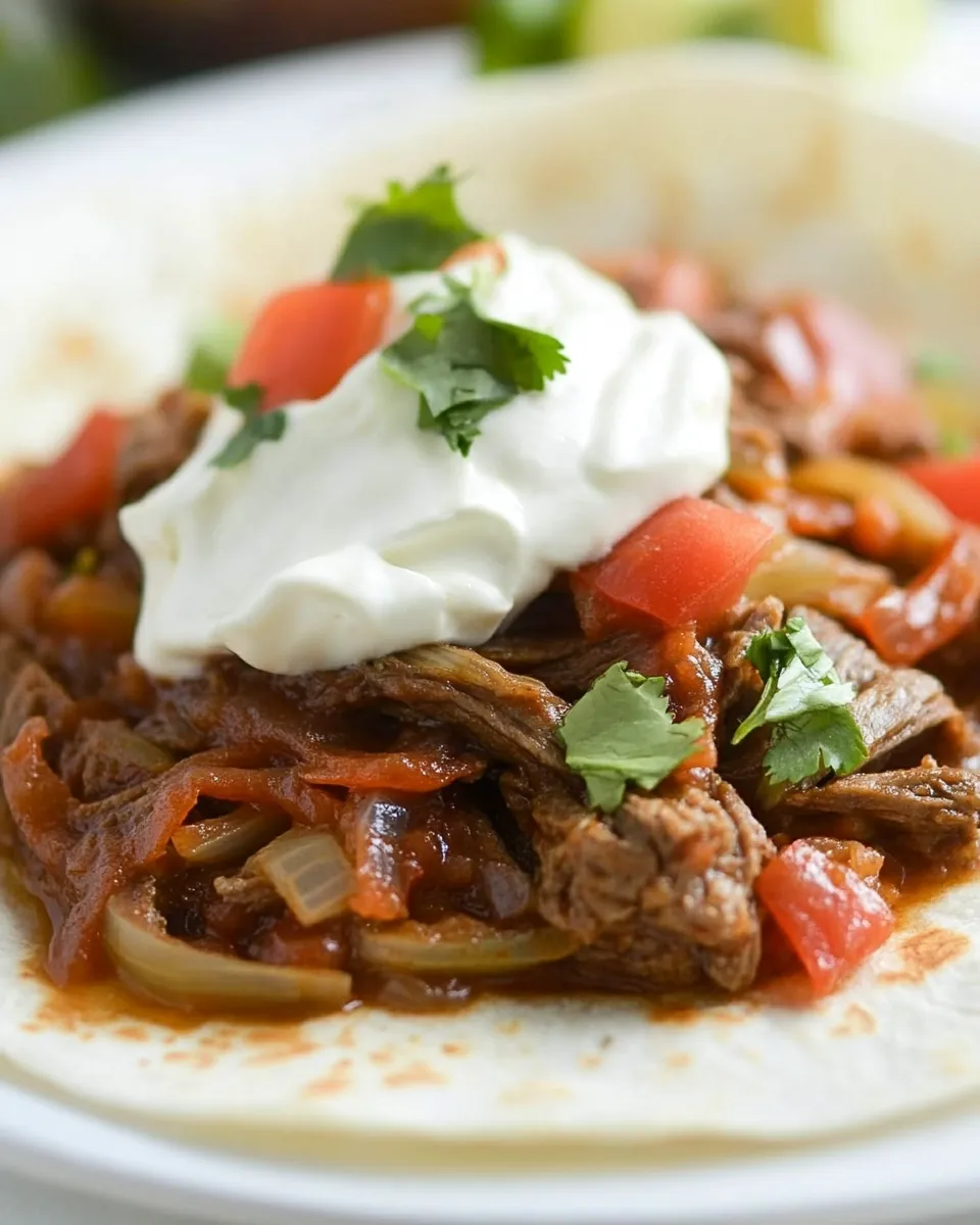 Classic Easy Slow Cooker Beef Fajitas for Two dish photo