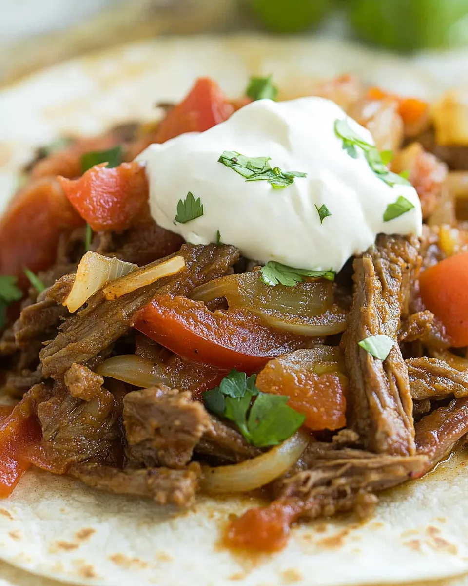 Quick Easy Slow Cooker Beef Fajitas for Two picture