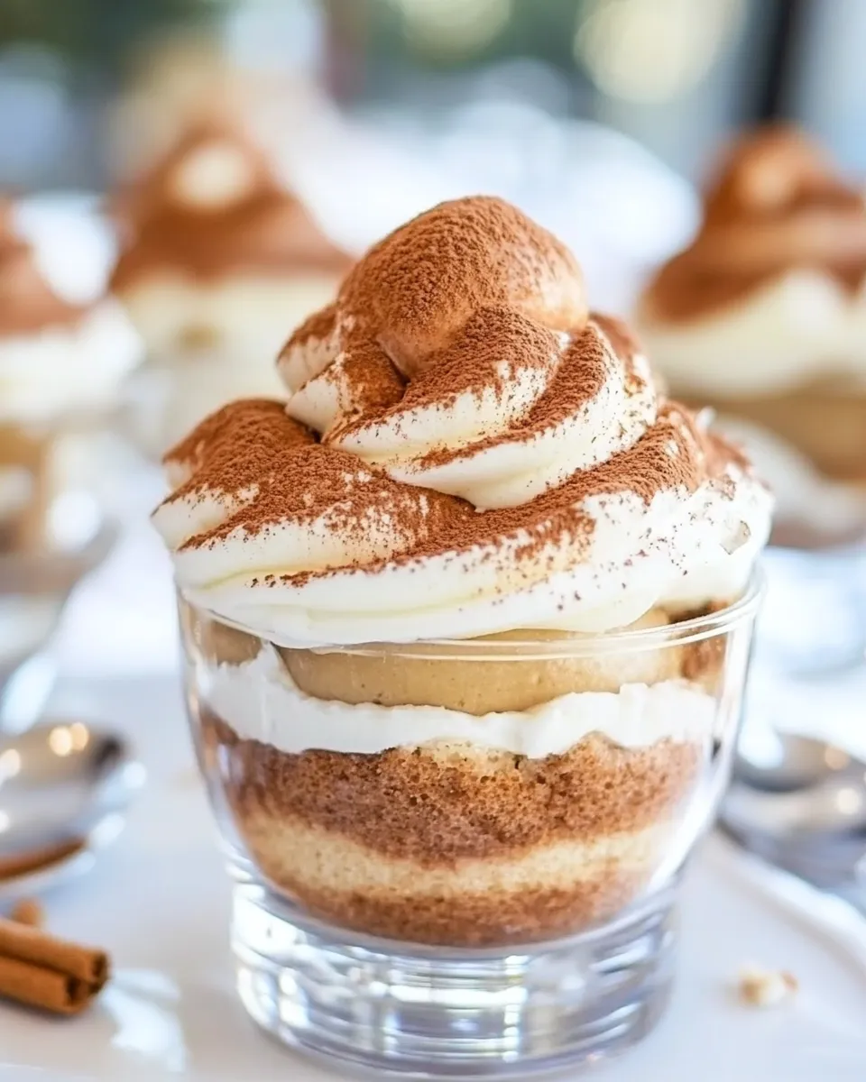 Quick Easy Tiramisu Cups food shot