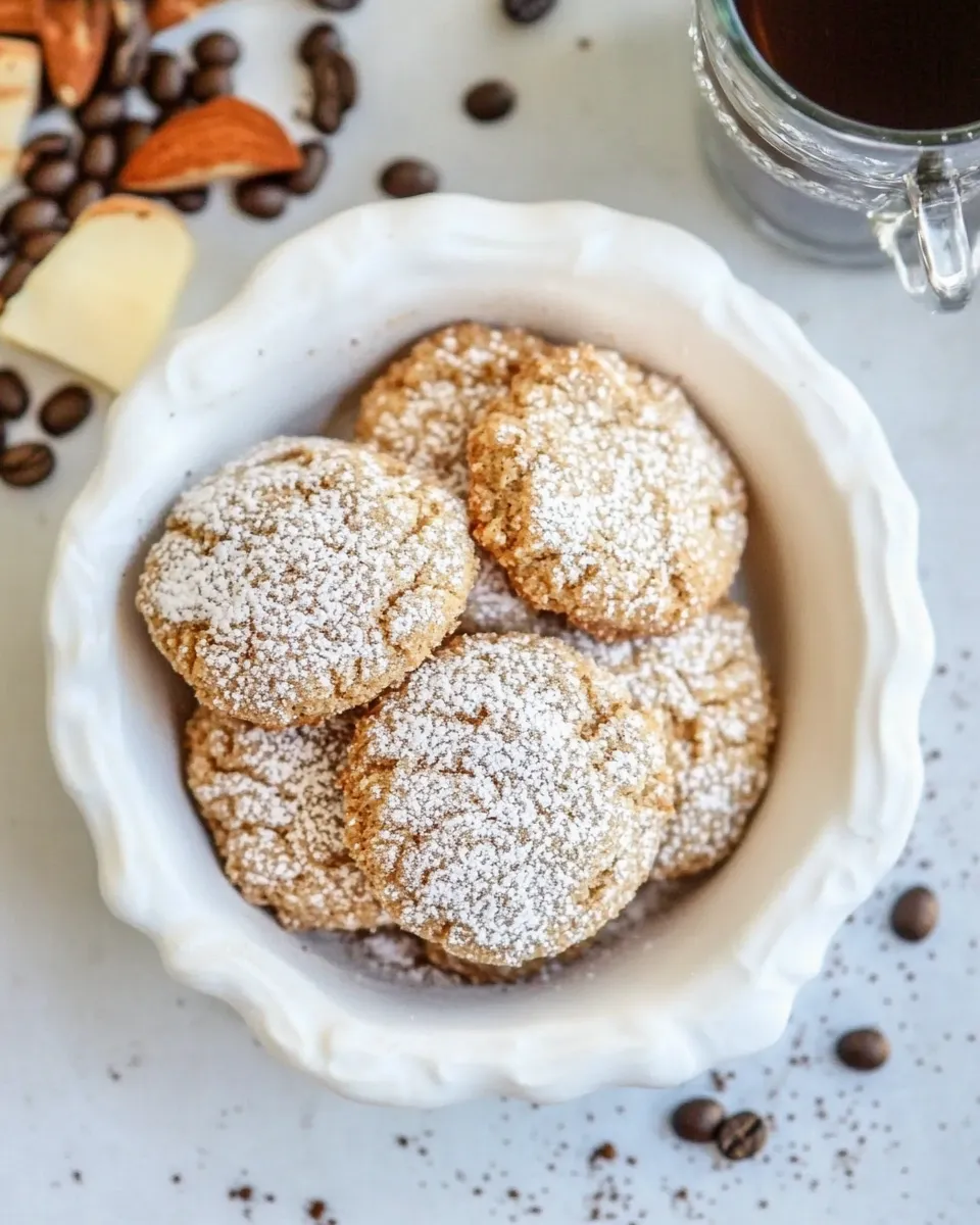Easy Espresso Amaretti Cookies recipe photo