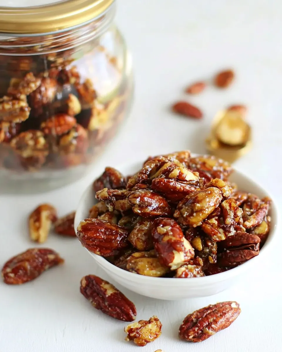 Easy Espresso Glazed Nuts dish photo