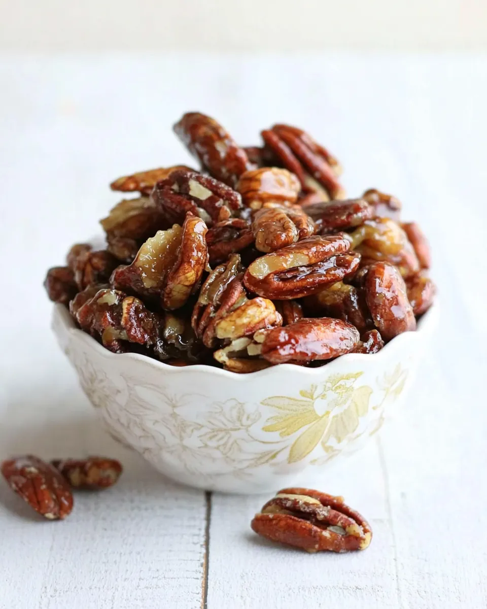 Delicious Espresso Glazed Nuts food shot