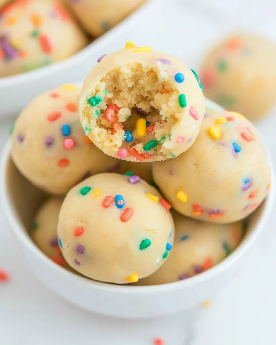 Classic FUNFETTI-Inspired Cookie Dough Balls image